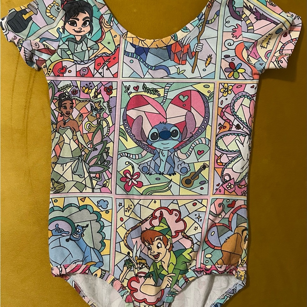 Wild Rich Kids Leotard 7/8 stain glass Print